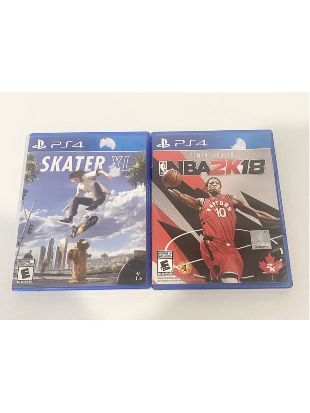 PS4 Game Lot Skater XL NBA 2K18 PlayStation 4 Untested w Cases